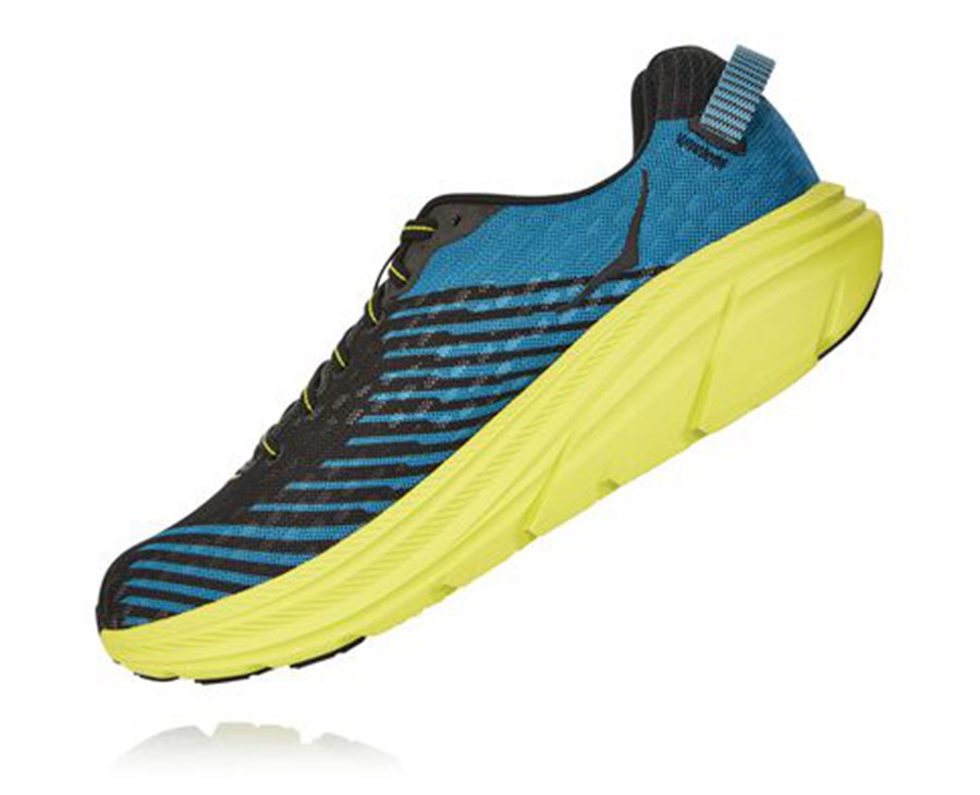 Hoka One One Koşu Ayakkabısı Erkek Siyah/Yeşil - Rincon - DR6527310